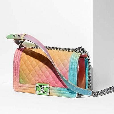 chanel rainbow boy bag replica|authentic copy of chanel handbags.